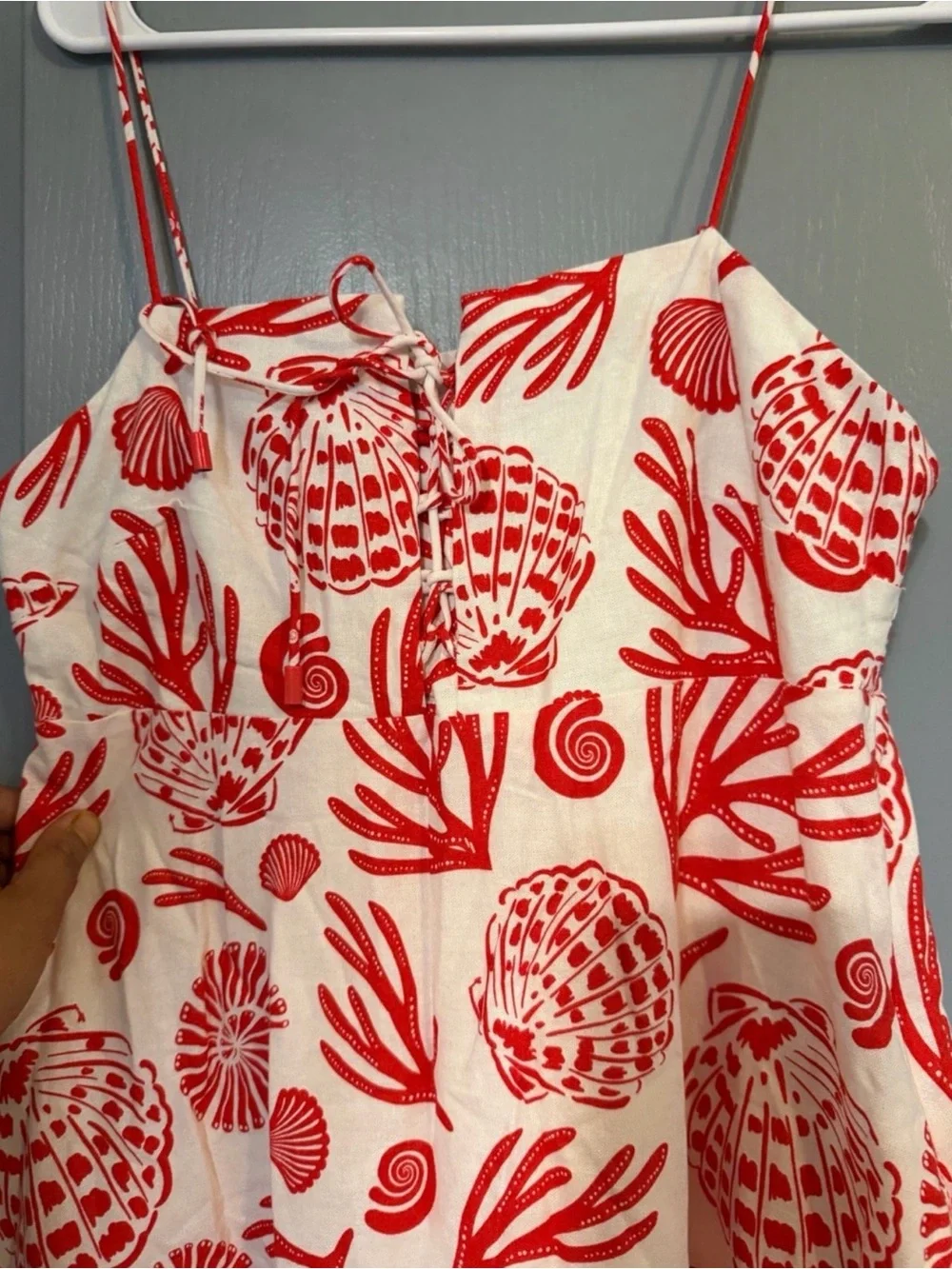 Calypso St. Barth Red and White Maxi Dress - Picture 5 of 5